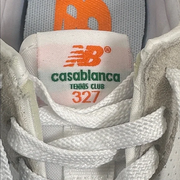 New Balance 327 Casablanca Tennis Club Shoes Green White Men’s 7 Women’s 8.5 NEW - Picture 8 of 10